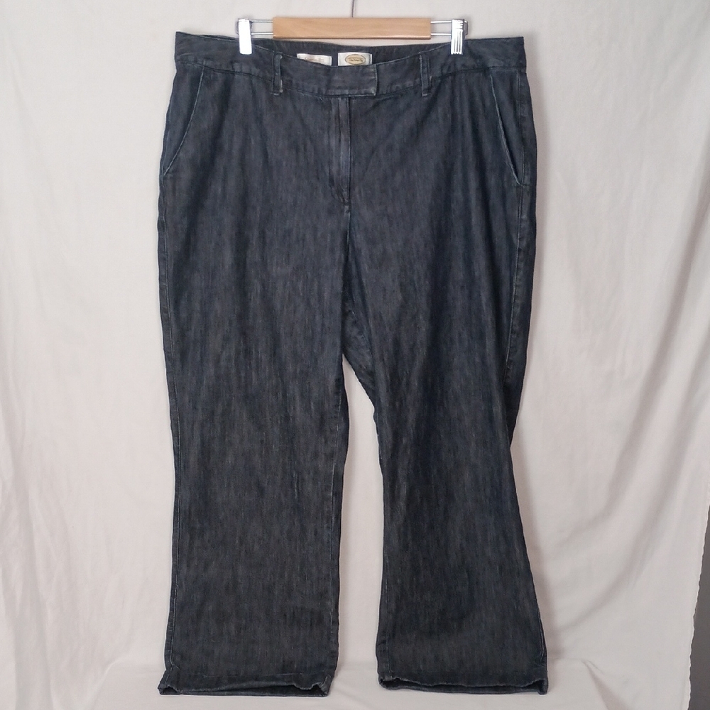 Talbots Women Classic Fit Denim Pants Size 20W Stretch